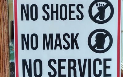 No mask. No service.